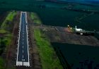 Aeroporto opera pela 1ª vez dez anos após ser inaugurado em Santa Helena de Goiás
