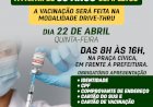 A Secretaria Municipal da Saúde informa que está iniciando a vacinação contra a Covid-19 dos idosos a partir de 63 anos