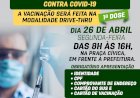 A Secretaria Municipal da Saúde informa que está iniciando a vacinação contra a Covid-19 dos idosos a partir de 62 anos