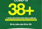 Comunicação Ceres avisa que pessoas com 38+ pode comparecer na faceres para tomar a vacina contra covid19