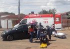 Motociclista é hospitalizado após acidente na Av. Bernardo Sayão em Jaraguá