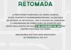 Caravana da retomada, do governo de goiás, chega a ceres no dia 17 de novembro