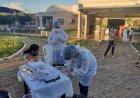 Prefeitura de Ceres realiza testagem na praça da Igreja Católica