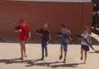 Em Goiás: Crianças marcham e empunham réplicas de armas dentro de escola
