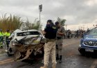 Em Goiás: Acidente com dois carros e viatura da PM deixa um morto e três feridos