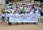 Quase 200 pessoas participam da Caminhada do Janeiro Branco em Ceres
