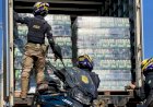 Em Goiás:  PRF apreende caminhão com carga irregular de cerveja avaliada em R$ 500 mil