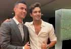 Cristiano Ronaldo presenteia Luan Santana com Rolex em festa de Ano Novo