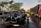 Em Goiás:  Colisão entre carro e carreta cegonha deixa motorista morto na BR-153
