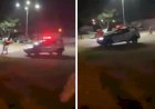 Em Goiás: Suspeito de agredir PM foge de abordagem e é atropelado por viatura