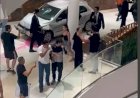Homem é preso após invadir Shopping Flamboyant com carro e provocar estragos