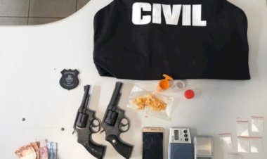 Polícia Civil apreende em flagrante dois adolescentes por tráfico e posse ilegal de arma, em Goiás