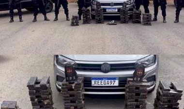Policia intercepta veículo com 130 tabletes de maconha na BR-153 em Interlândia, distrito de Anápolis