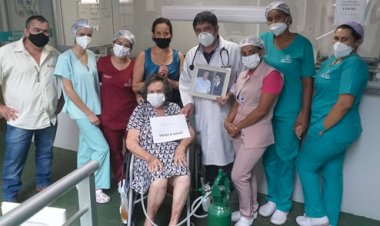 Aos 91 anos e com 75% dos pulmões comprometidos, idosa em Goianésia conseguiu vencer a Covid-19