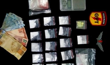 GPT de Jaraguá faz apreensão de 16 Papelotes de Cocaína e comprimidos de ecstasy