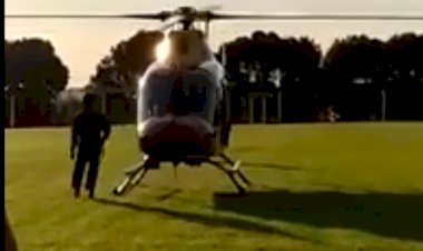 Vítima de acidente na GO-154 entre Uruana e Uruita é transportada de helicóptero para hospital