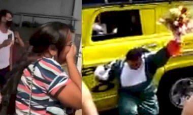 Homem causa aglomeração ao pedir perdão a mulher por tê-la traído