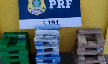 Uruaçu: PRF encontra 76 tabletes de maconha em malas de 3 mulheres em ônibus