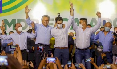 Governador Ronaldo Caiado anuncia Daniel Vilela como vice em 2022