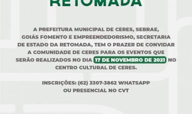 Caravana da retomada, do governo de goiás, chega a ceres no dia 17 de novembro
