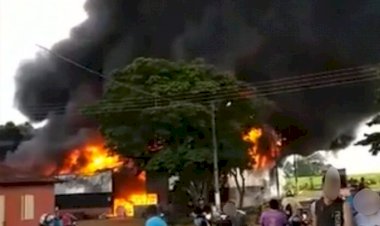 Em Nova Gloria, Incêndio destrói fabrica de estofados