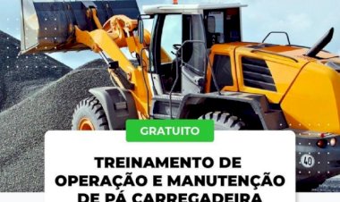Prefeitura de Ceres e SENAR oferecem cursos de operação e manutenção de Pá-Carregadeira. Veja como participar
