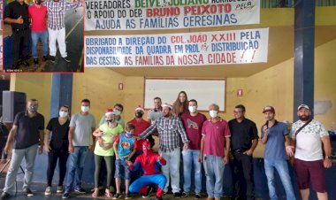 Vereadores Deive bebida e Dr Juliano Garcia entrega 200 cestas de alimentos para familiares carentes de Ceres e região