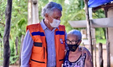 ''Vamos levar alimentos, medicamentos e água mineral para as pessoas'', diz Caiado sobre comunidades que ficaram ilhadas no Nordeste goiano