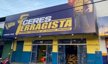 Ladrões furtam mais de 60 mil reais em equipamentos de ferragista em Ceres