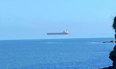 Fenômeno raro mostra navio que 'flutua' no céu do Reino Unido; conheça