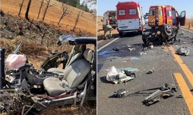 Pai, mãe e filhos de 3 e 11 anos estão entre as vítimas de acidente com 7 mortes em Piracanjuba, dizem bombeiros