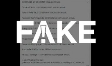 É fake mensagem que diz 'que até os mortos votaram em Lula'
