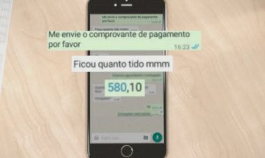 Policiais acompanham entrega para prender homem suspeito de comprar carnes para churrasco com falso PIX