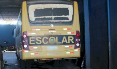 Dois são presos furtando combustível de ônibus escolar, em Goianésia