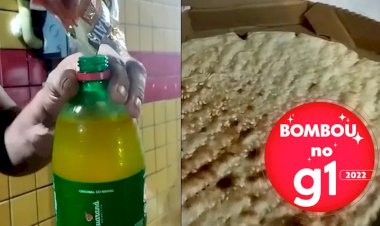 Bombou no g1: após receber Pix falso, restaurante revidou com pizza sem recheio e suco com sal na garrafa de refrigerante