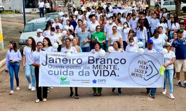 Quase 200 pessoas participam da Caminhada do Janeiro Branco em Ceres