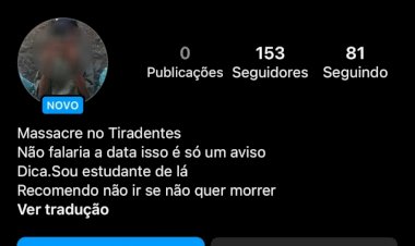 Em Goiás: Ex-aluno é apreendido por ameaçar fazer massacre em colégio estadual