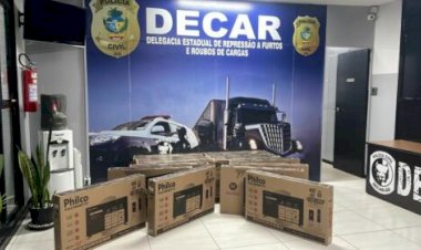Polícia recupera em Rianápolis 18 televisores furtados e prende receptador