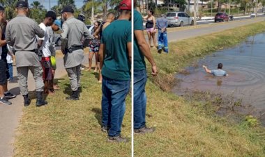 Em Goiás:  Motorista persegue suspeitos de roubo e os derruba de moto