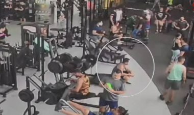 Aparelho de ginástica cai em aluno em academia e causa dano na medula