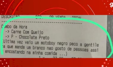 Polícia investiga pedido de delivery com frase racista a restaurante: 'mande um branco'