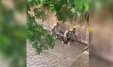 Homem se joga no Córrego Cascavel para escapar de assalto, em Goiânia
