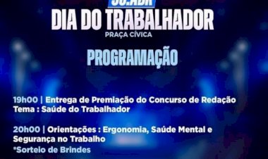 Prefeitura de Ceres realiza Festa em Homenagem ao Dia do Trabalhador