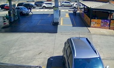 Advogado atropela homem três vezes em posto de combustíveis de Goiânia