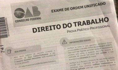 Gabarito definitivo da OAB considera duas peças em questão polêmica e reprovação é de 75,7%, diz candidata