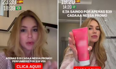 Em viagem à Espanha, Virginia continua realizando promoções nas redes sociais mesmo após proibição da Justiça
