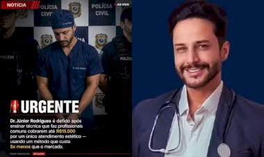 Falso médico ‘brincou’ postando que seria preso por ensinar procedimento estético que custa cinco vezes menos que o do mercado
