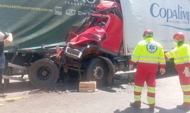 Acidente entre caminhões deixa três mortos na BR-153