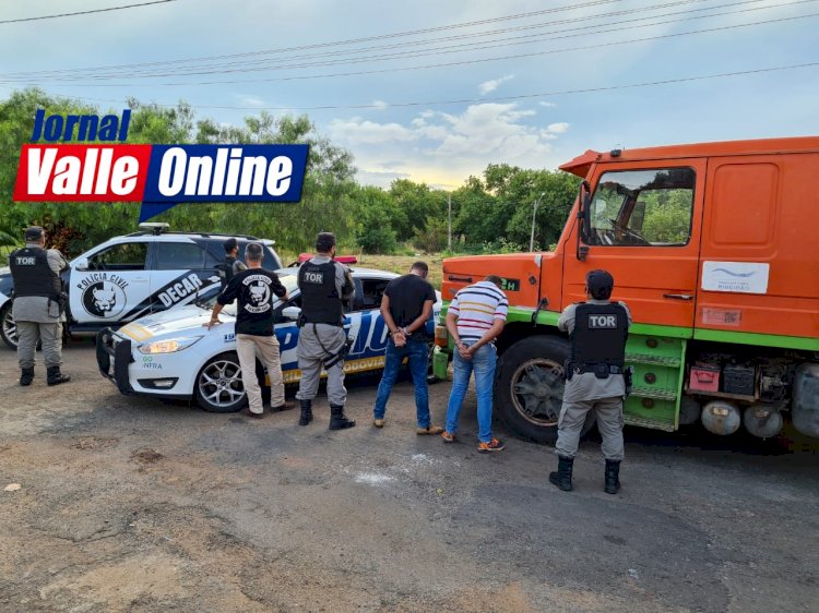 Em Goiás: Força Tarefa Em Ação, Prende Carrete Carregada De Ferro Roubada