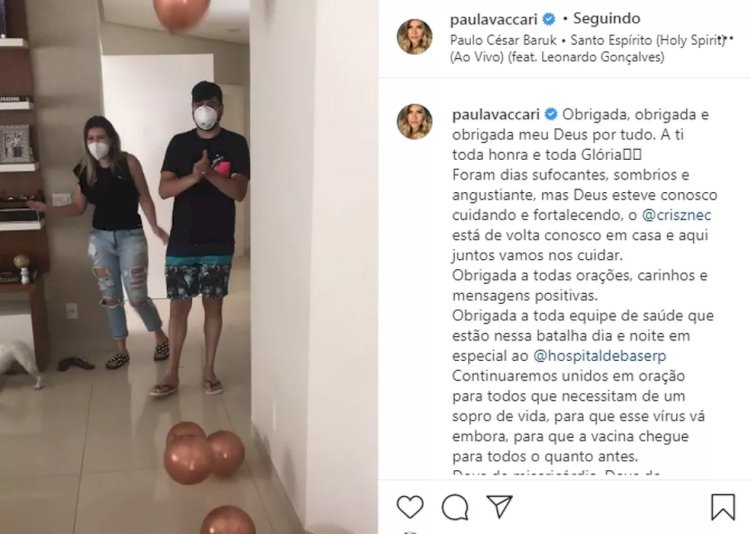 Cantor sertanejo Cristiano, da dupla com Zé Neto, tem alta após internação por Covid-19